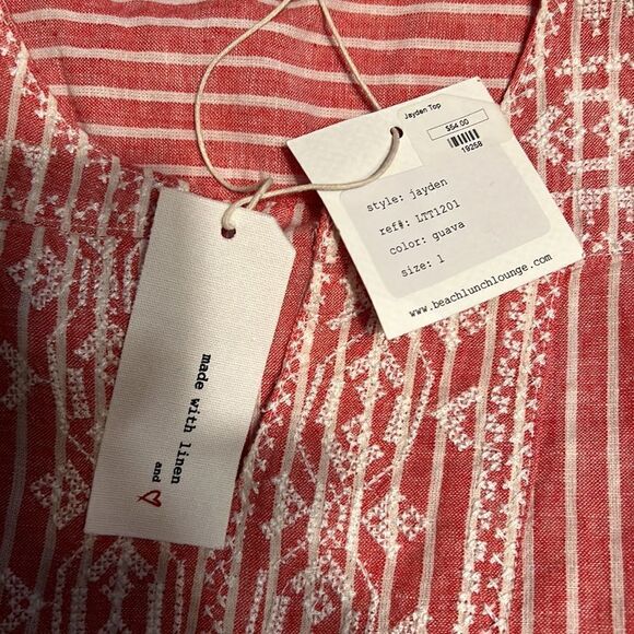 Ladies Beach Lunch Lounge Linen Tank Shirt - Picture 6 of 6